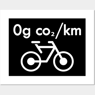 Bicycle Environment - 0g co2/km Posters and Art